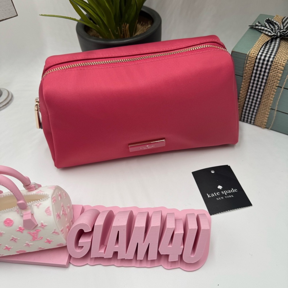 Kate Spade Carter Rose Oil Nylon Cosmetic Bag